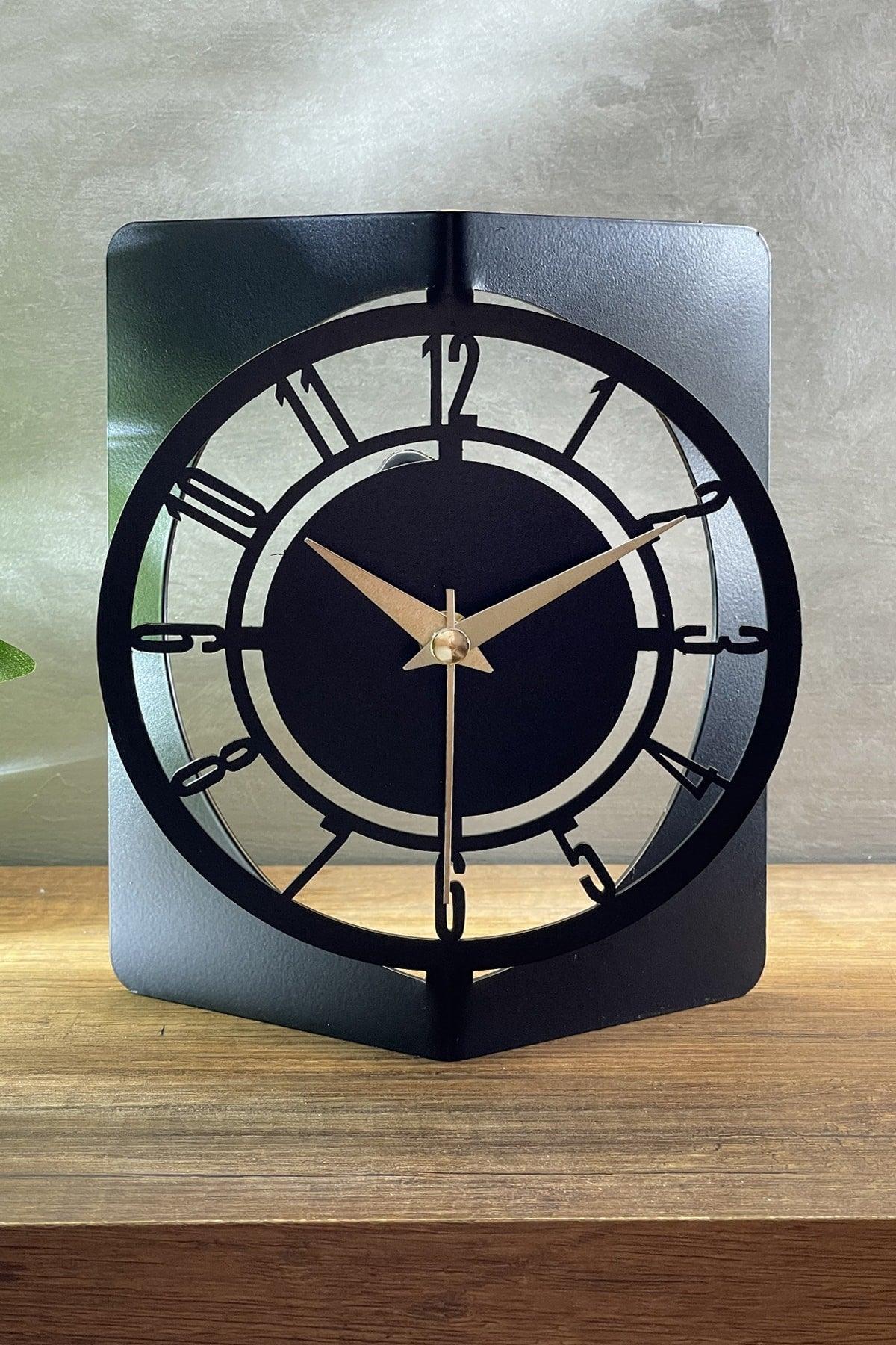 19x15 Cm Metal Decorative Table Top Clock - Swordslife