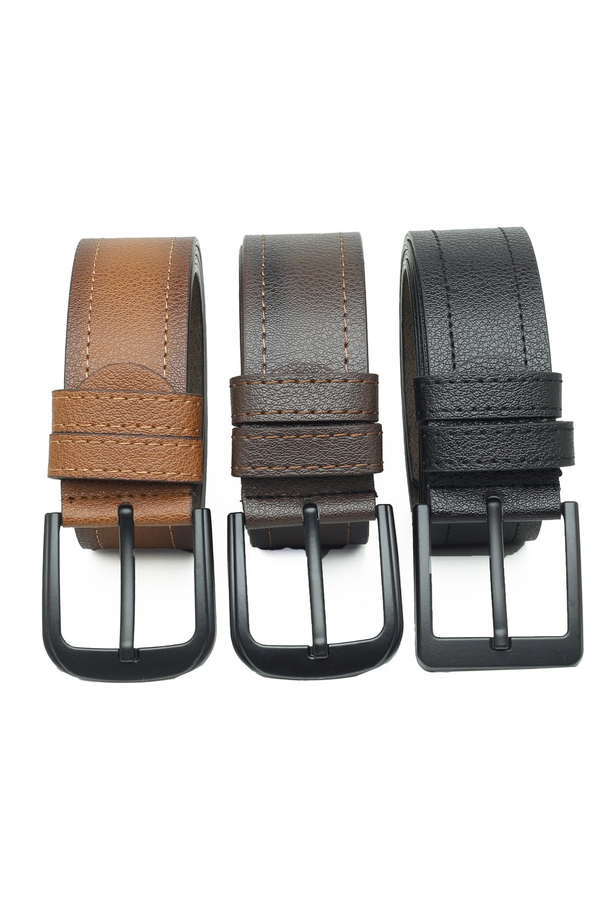 3 Pieces Men's Belt Suitable For Jeans And Canvas