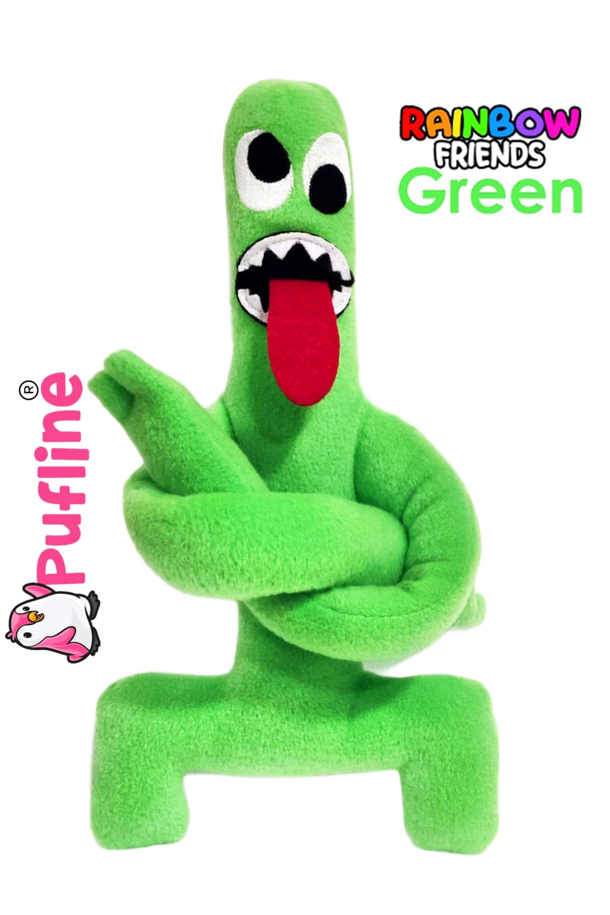 Roblox Rainbow Friends Green (Advanced) Plush Toy (30 Cm)