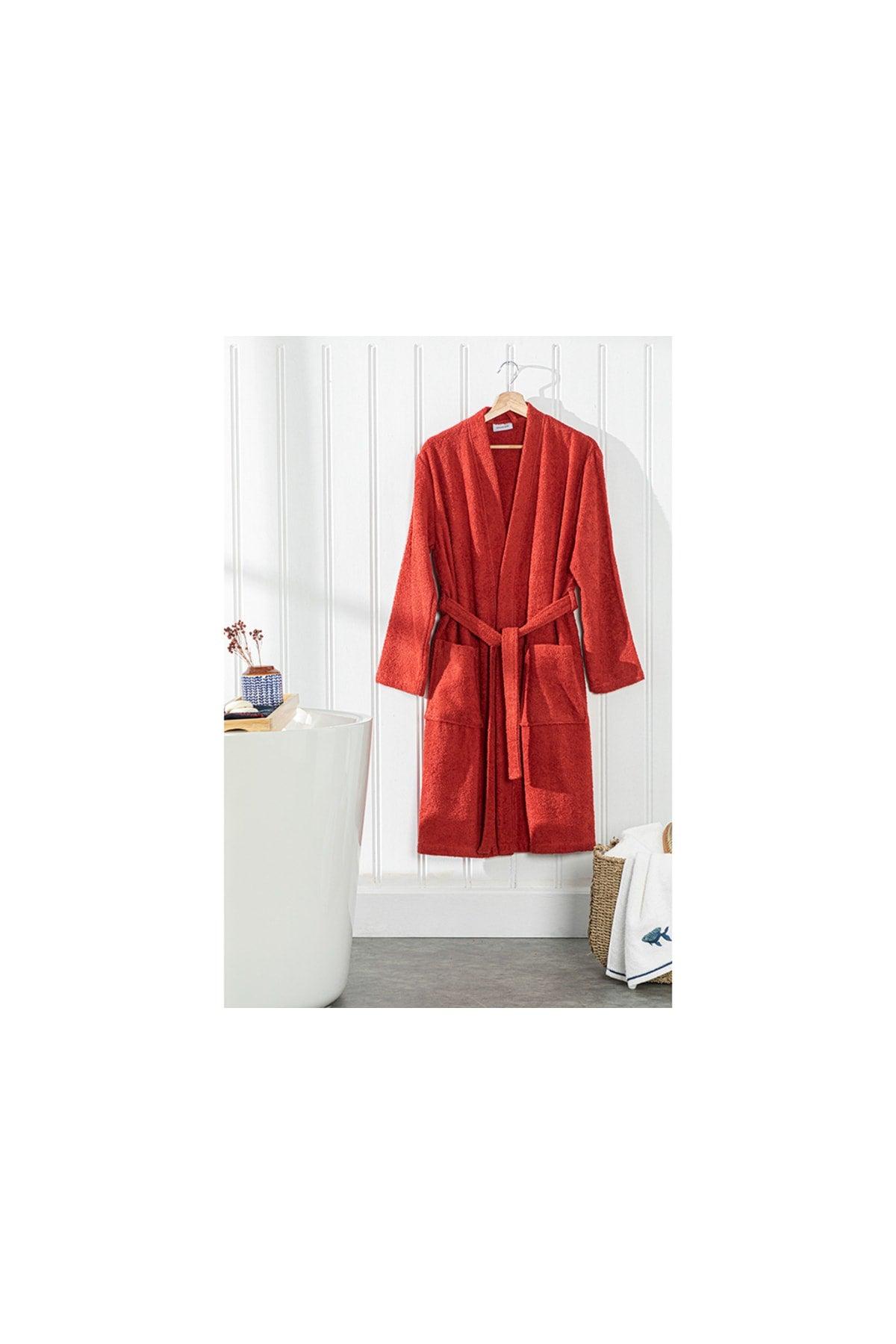 Plain Cotton Bathrobe L-xl Tile - Swordslife