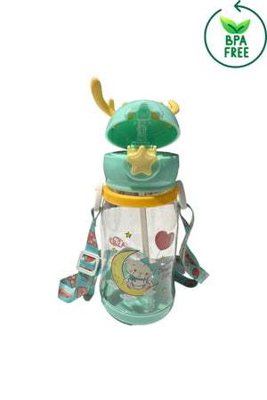 Children'S Drinker 500 Ml Deer Child Drinker Water Flask Bpa Free School Drinker Carrying Suspended Non-Spill