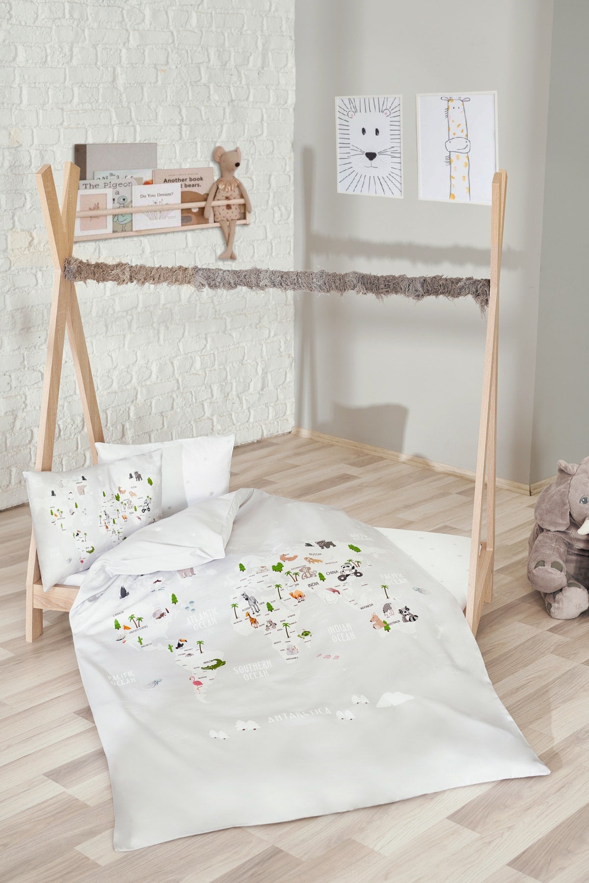 Atlas Cotton Satin Baby Duvet Cover Set