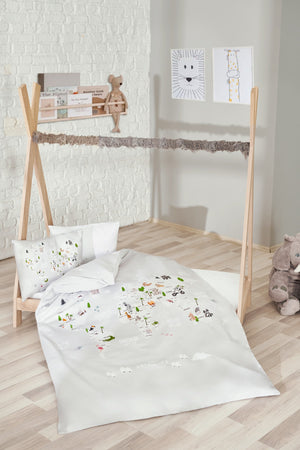 Atlas Cotton Satin Baby Duvet Cover Set
