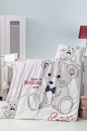 Victoria Baby Boy Duvet Cover Set 100X150 Boxed Teddy