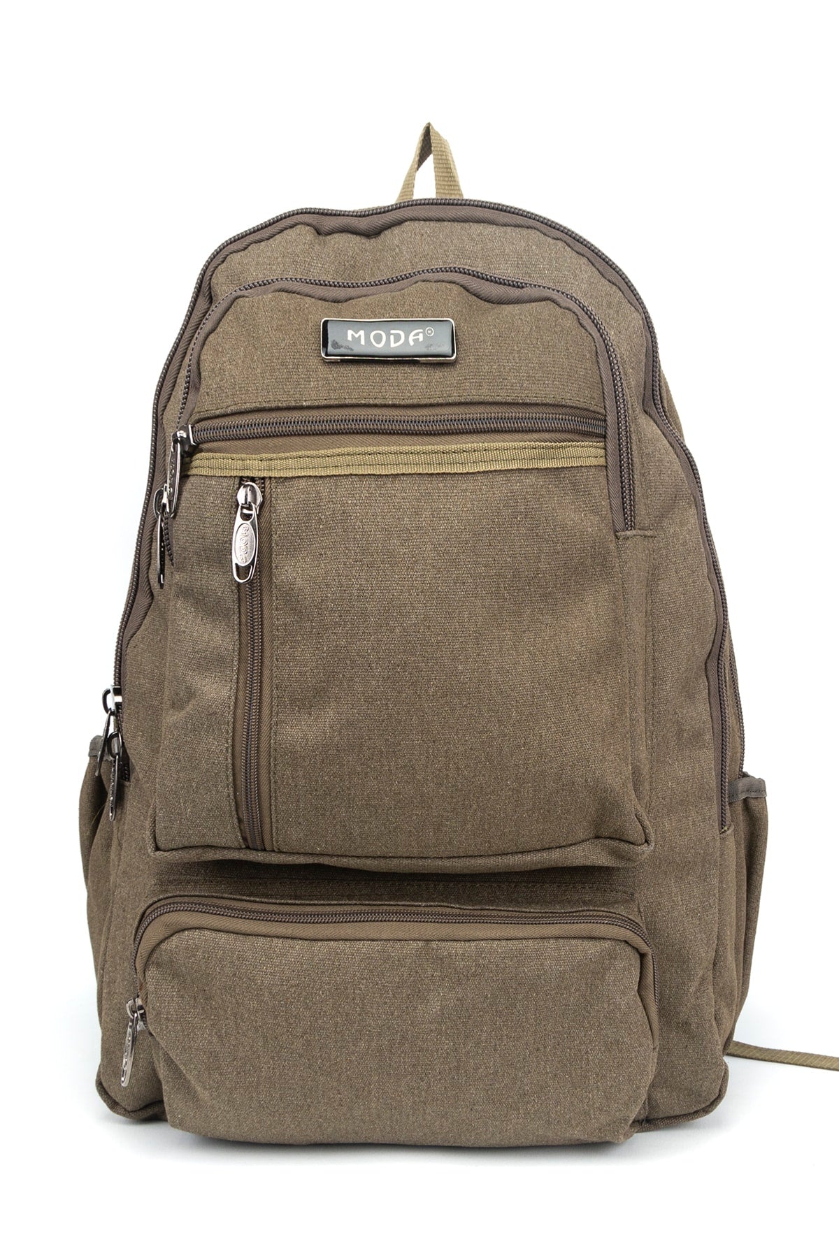 17 Inch Multi-Compartment Canvas Daily & Mountaineer Backpack With Laptop Compartment