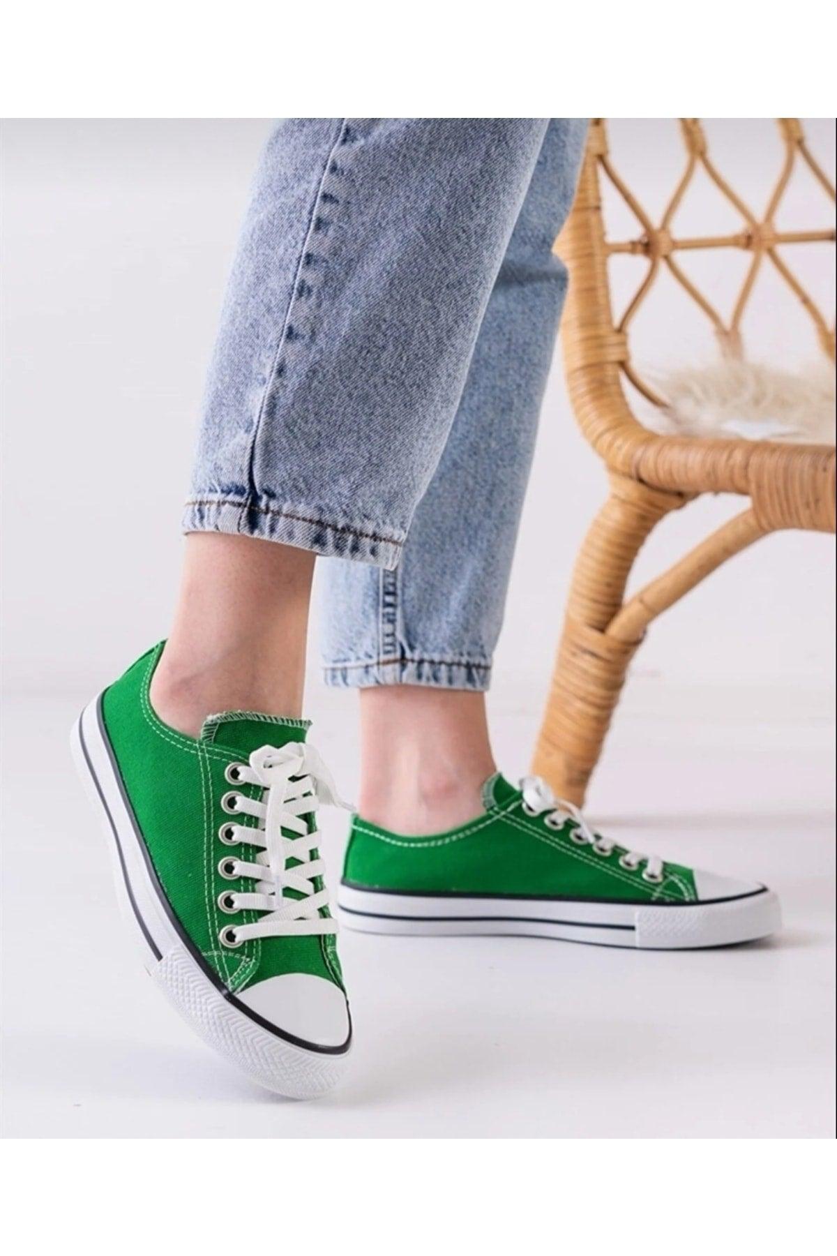 Unisex Cnv Green Sneakers - Swordslife