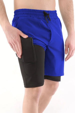 Ghassy Co. Men'S Running Quick Dry Micropoly Training Turf Fitness Short Tights Outdoor Shorts