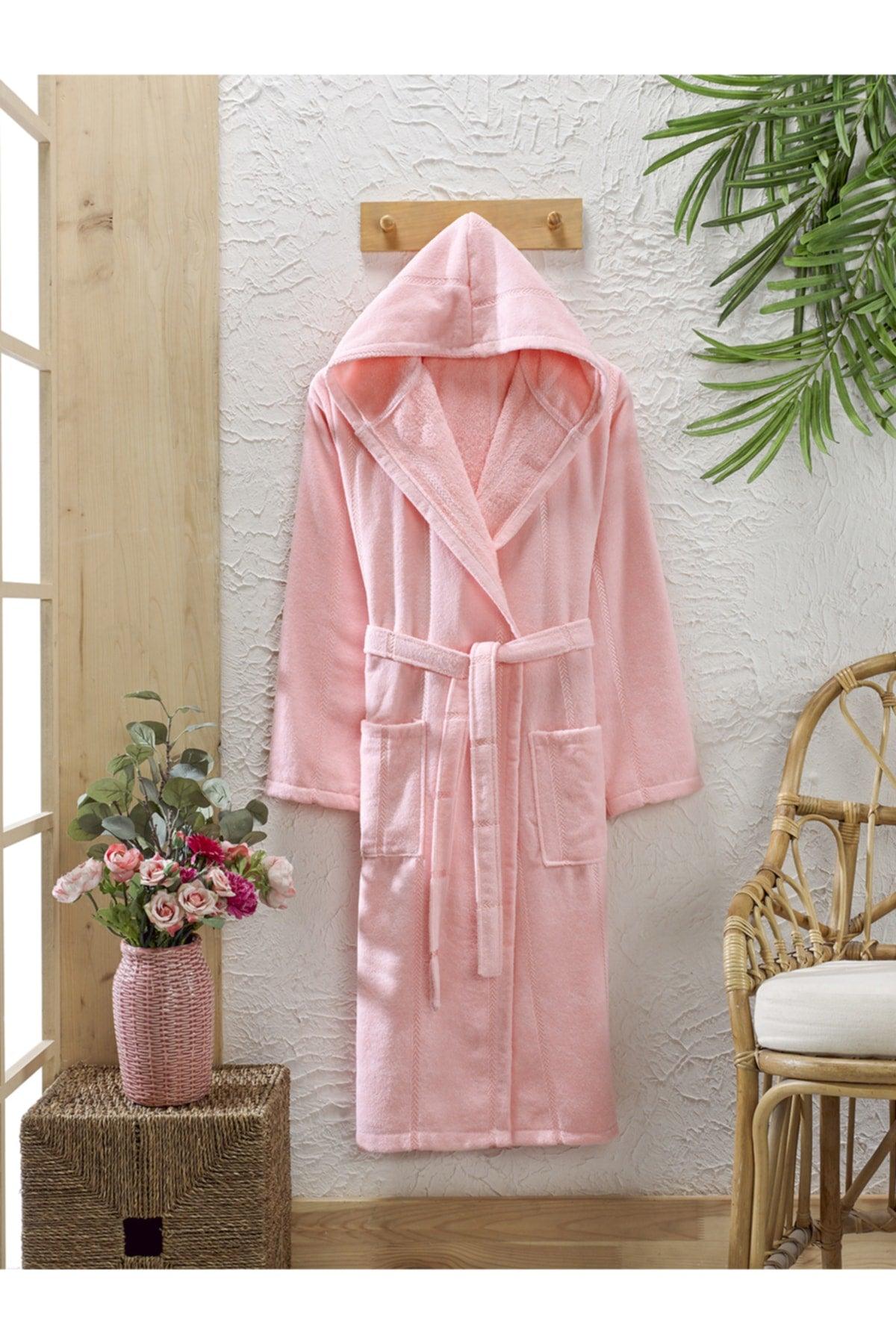 Cotton Velvet Hooded Unisex Powder Bathrobe - Swordslife