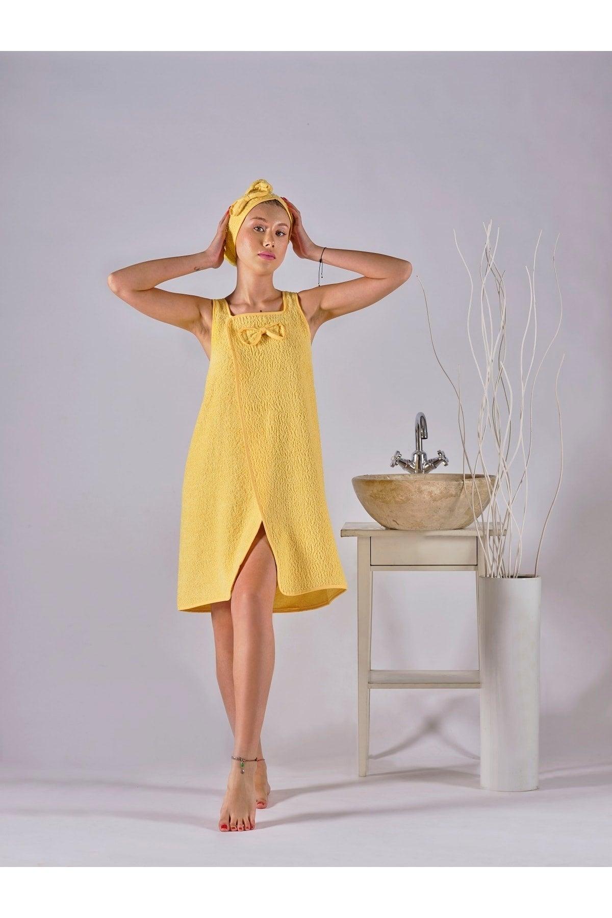 Hanging Bathrobe And Towel Bonnet | Bathrobe Set | Sauna Set | Beach Dress | Dressing gown - Swordslife