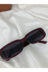 Unisex Vintage Sunglasses Claret Red - Swordslife