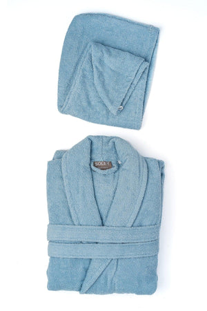 | May | Extra Soft 100% Cotton Hair Cap & Women's Bathrobe Set - Swordslife