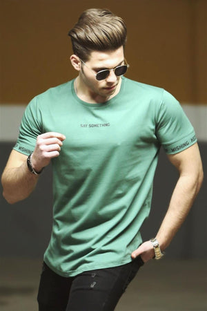 Green Men'S T-Shirt 4461