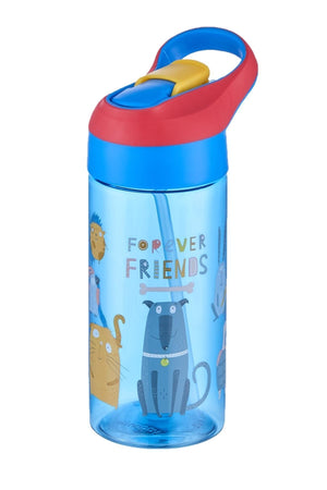 Fiftyfifty 500Ml Tritan Kids School Water Flask With Thick Straw