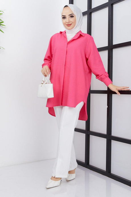 Women's Hijab Oversize See-through Shirt - Swordslife