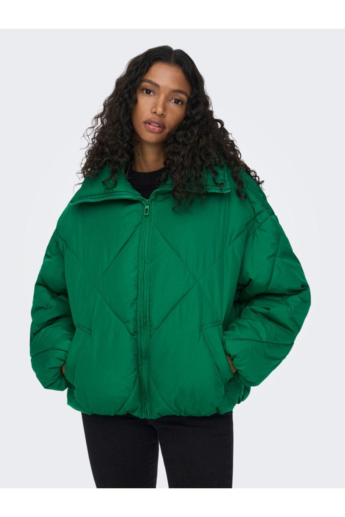 Green Women's Coat 15242558 - Swordslife