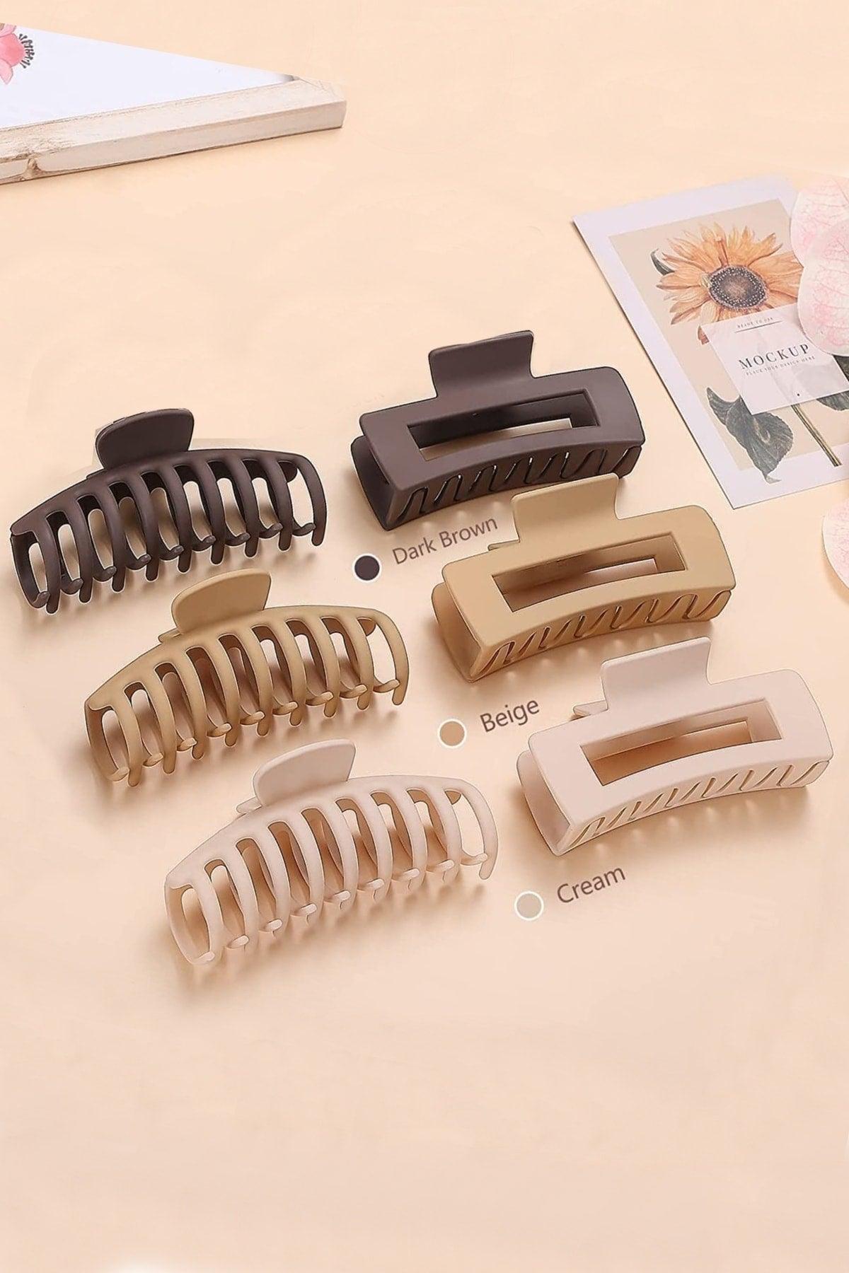 Women's 6-Piece Brown Large Xl Clasp Clasp Set - Swordslife