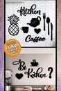 Kitchen + Bi Coffee Kitchen Wall Ornament Wall Decoration Product Wooden Table Set Gift - Swordslife