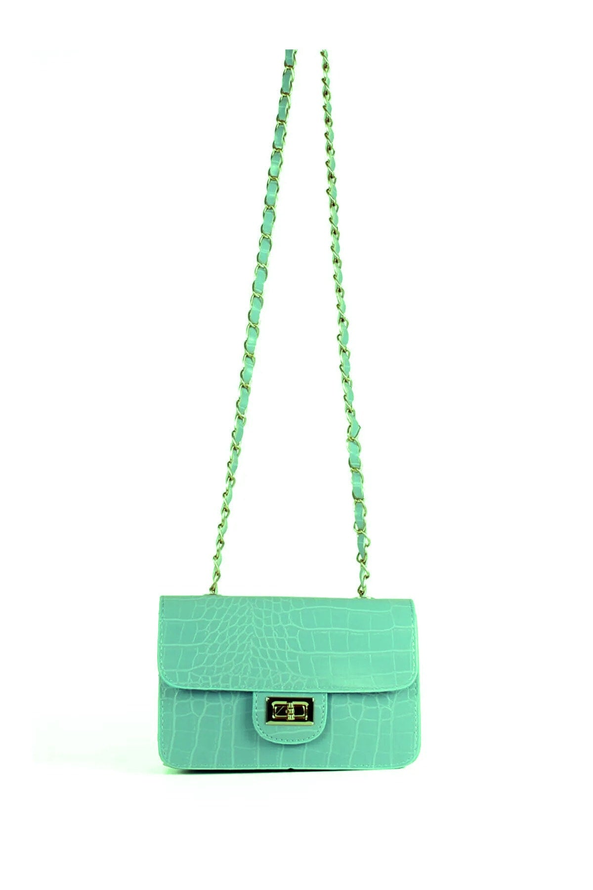 Women'S Crocodile Patterned Mini Shoulder Bag