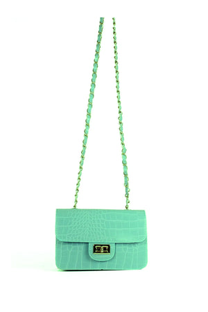 Women'S Crocodile Patterned Mini Shoulder Bag