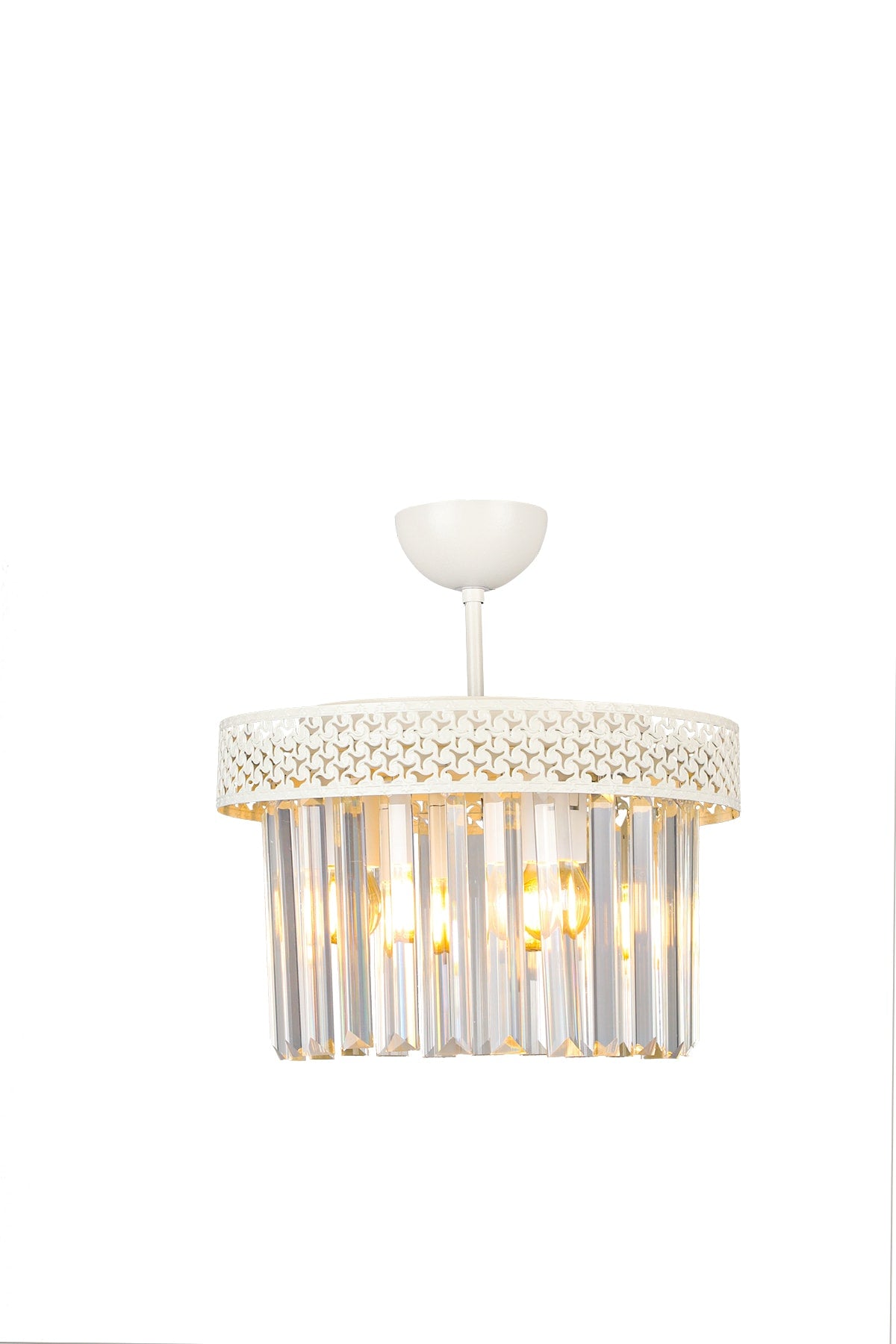 Sitrus 3Rd White Lux Crystal Stone Chandelier