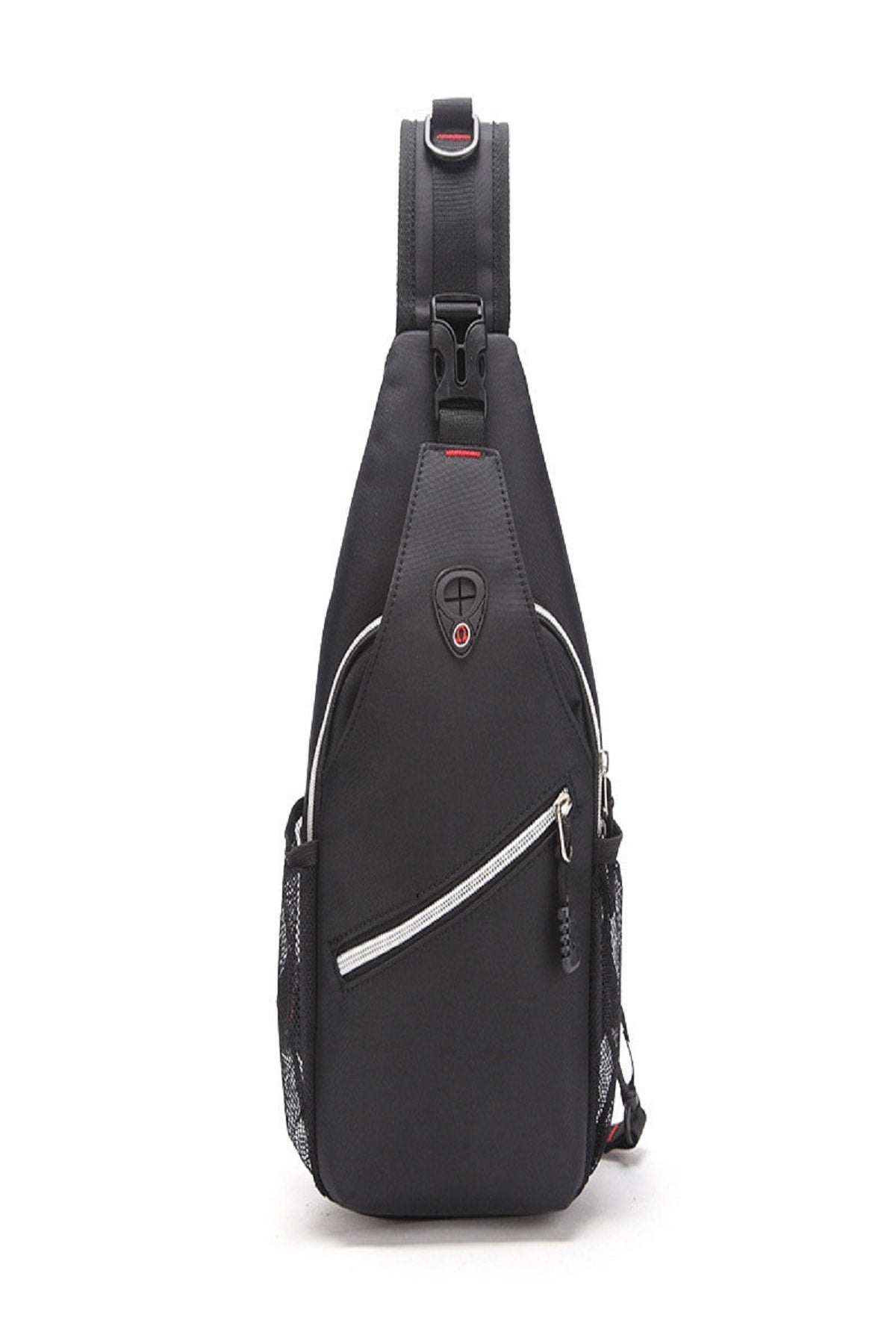 2022 Trend Men'S Cross Double Sided Sucker Mesh Oxford Waterproof Chest And Shoulder Bag