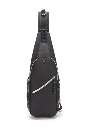 2022 Trend Men'S Cross Double Sided Sucker Mesh Oxford Waterproof Chest And Shoulder Bag
