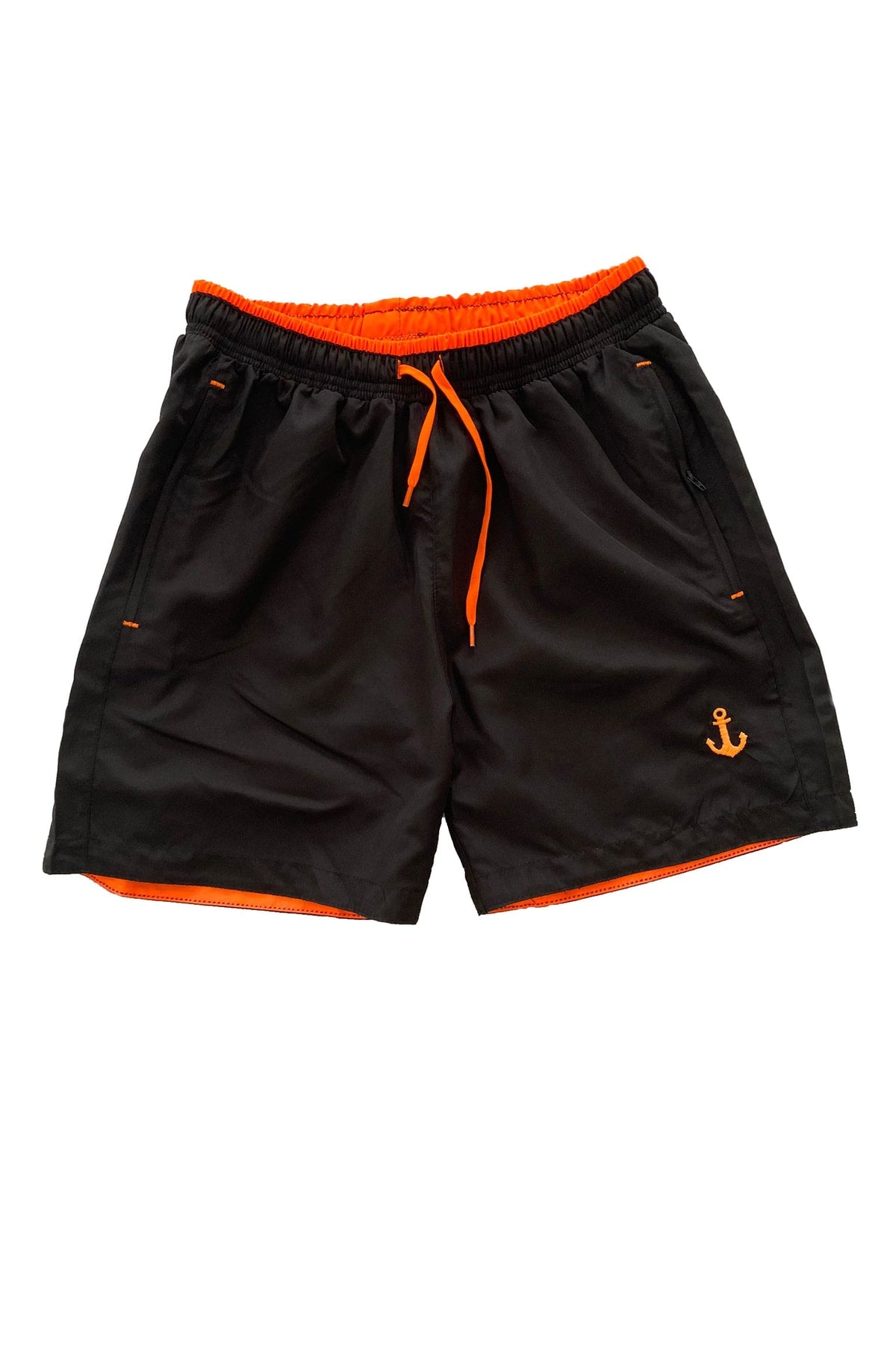 Colorful Pocket Zipper Marine Shorts