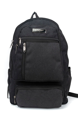17 Inch Multi-Compartment Canvas Daily & Mountaineer Backpack With Laptop Compartment