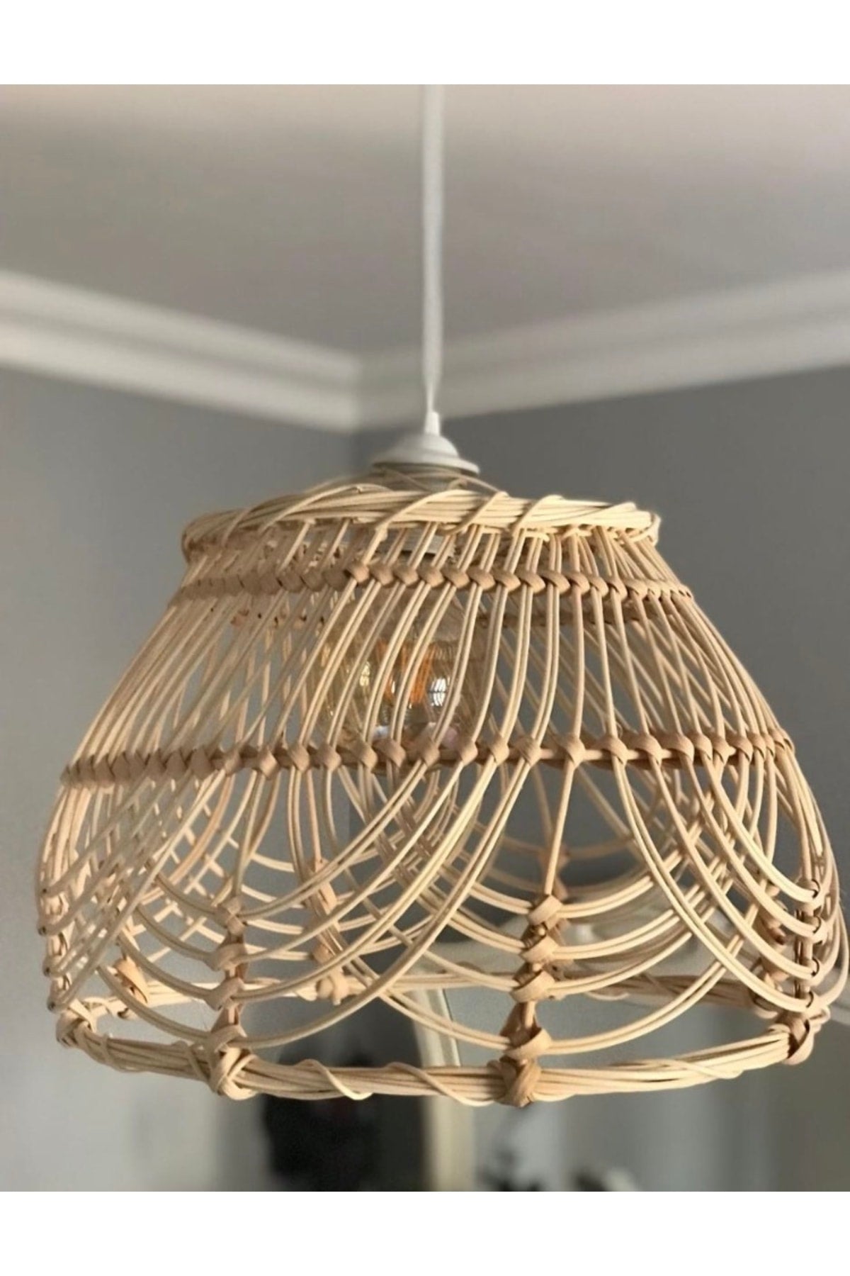 Rattan-wicker Chandelier Special Production (with holder included)