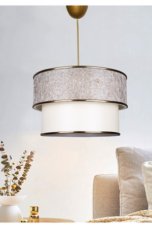 Evmodu Pasta Single Pendant Lamp Chandelier With Gold String