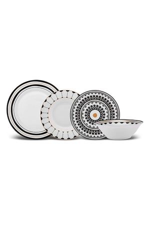Maras New Bone 24-Piece Dinnerware Set For 6 Persons
