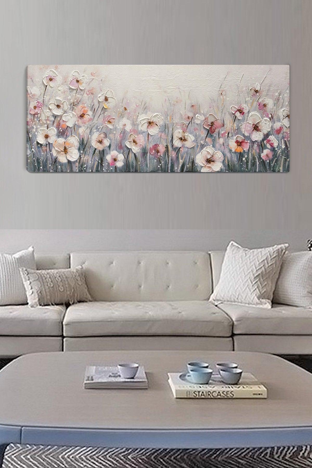 Daisies Garden Canvas Painting - Swordslife