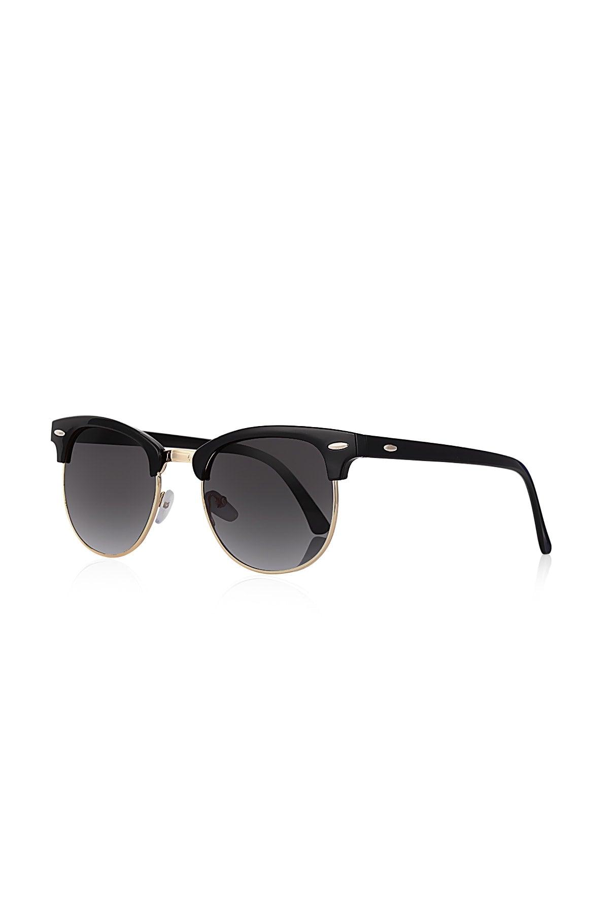 Unisex Sunglasses Black Color Frame Gold Plg-2076c - Swordslife