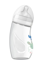 Natural Heat Resistant Angled Glass Baby Bottle 260 Ml Code 147