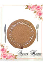Decorative Wavy Jute Woven Cover Table Placemat - Swordslife