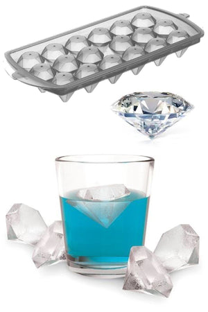 18 Compartments Diamond Shape Ice Tray Practical Icebox With Lid