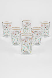 Flora Set Of 6 Coffee Side Glasses