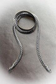 Cuban Snake 60 Cm / 6 Mm Thick Chain Necklace, 925 Sterling Silver Plated Men'S Necklace Does Not Tarnish