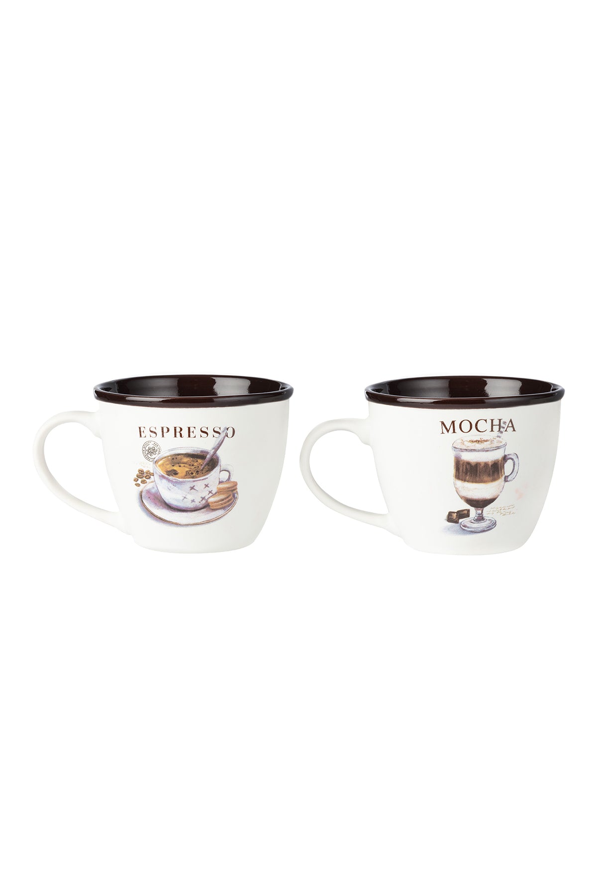 Plaisir Mignonne Set Of 2 Mugs - Brown - 240 Ml