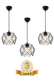 3 Pieces Silvano Chandelier One Living Room Kitchen Bathroom Bedroom Children'S Room Entrance Pendant Lamp Chandelier