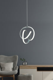Venita Smoked Modern Pendant Lamp Led Chandelier White Light Living Room Kitchen Room Led Chandelier