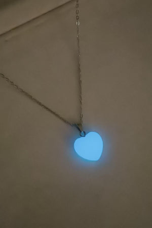 Heart Cut Glow In The Dark Natural Stone - Swordslife