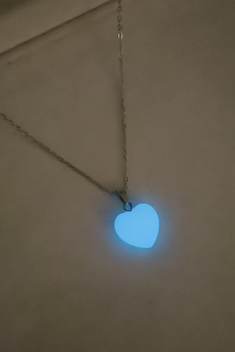 Heart Cut Glow In The Dark Natural Stone - Swordslife