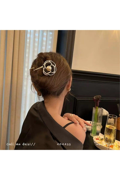 So-much Vintage Rose Pearl Detailed Hairpin-9 - Swordslife