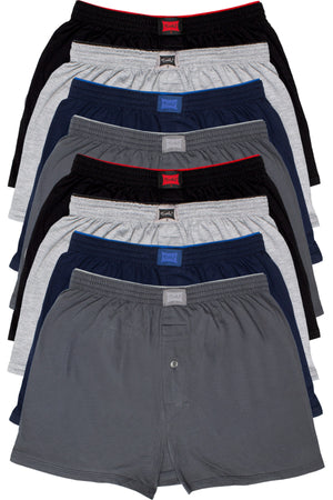 8 Opportunity Items! Men'S Combed Cotton Towel Waist Boxer Mixed Color