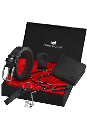 Men'S Wallet Belt Keychain Gift Set 60-014