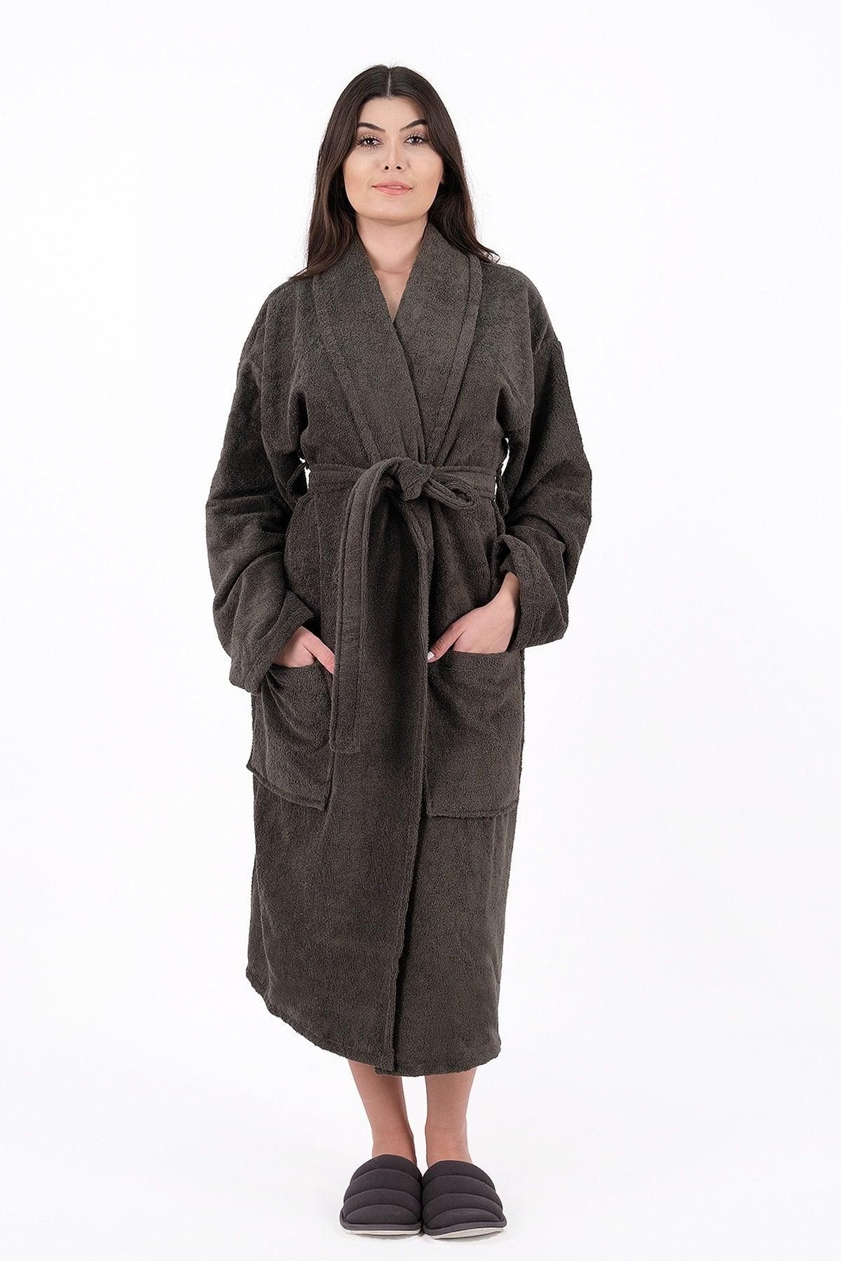 Cotton Salyaka Brown Bathrobe - Swordslife