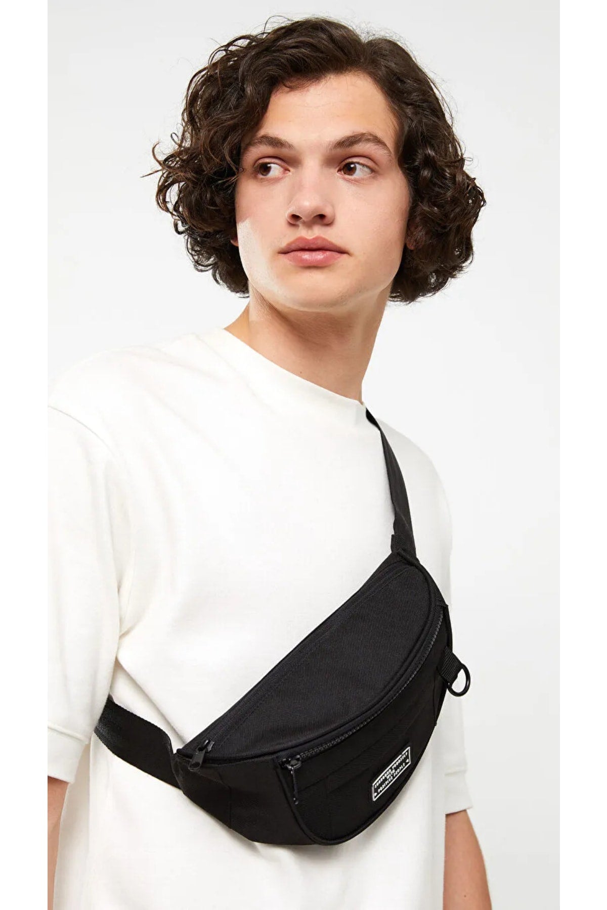 Tag Detailed Men'S Waist Bag