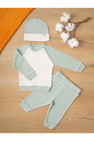 Comfort Series Unisex Baby Set Set Of 3 Extra Soft 100% Cotton Special Roving Fabric