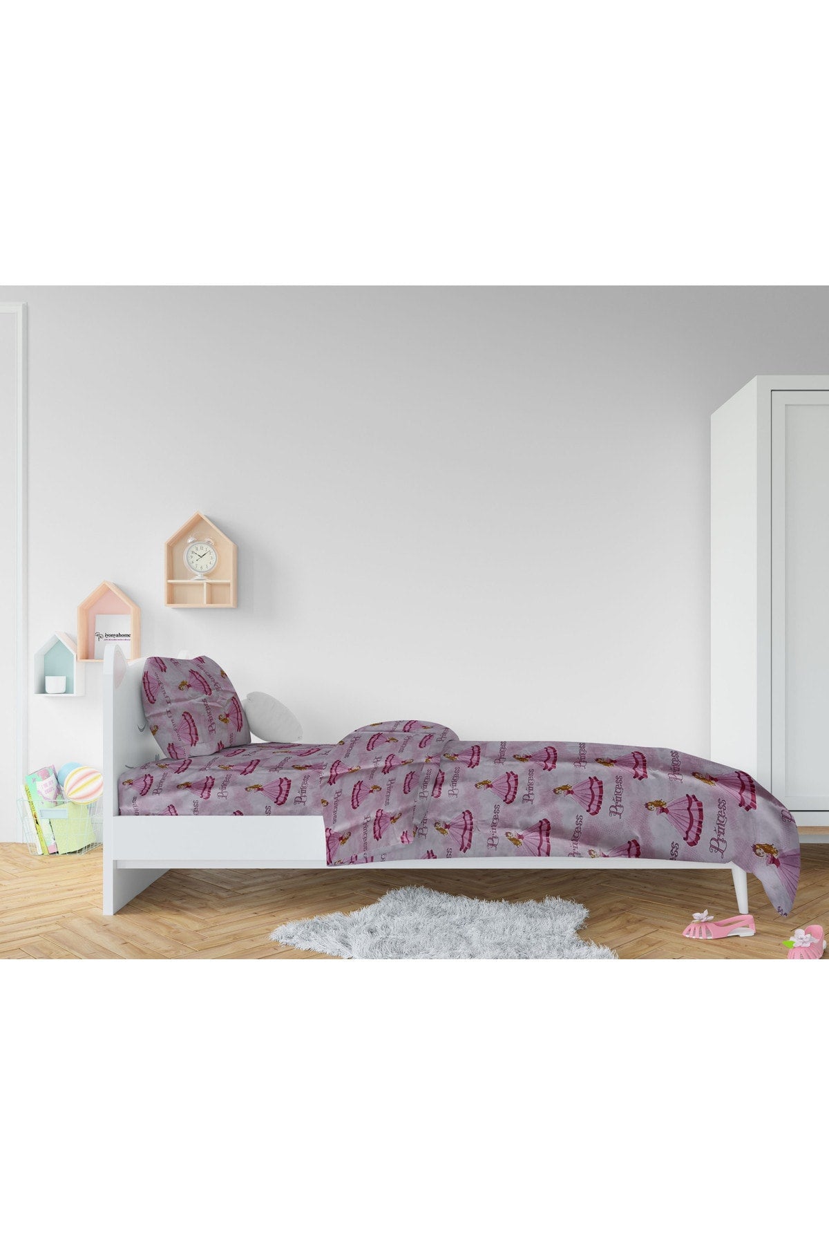 Kids Duvet Cover Set Princess Pattern